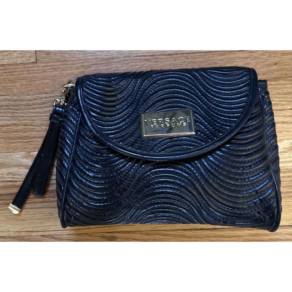 NEW Versace Parfums Cosmetic Bag designer makeup bag 9"x6.5"x1.5